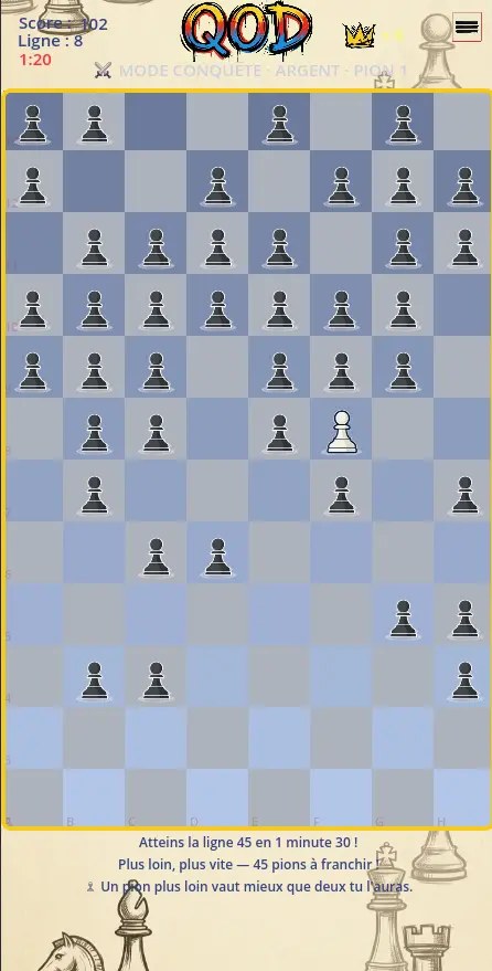 Pion Conquête Argent