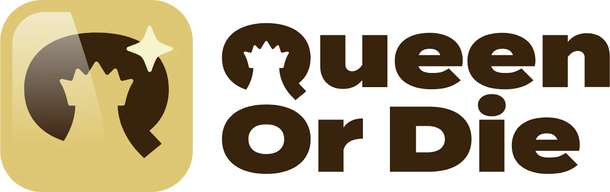 Queen or Die (QOD) — chess arcade game logo